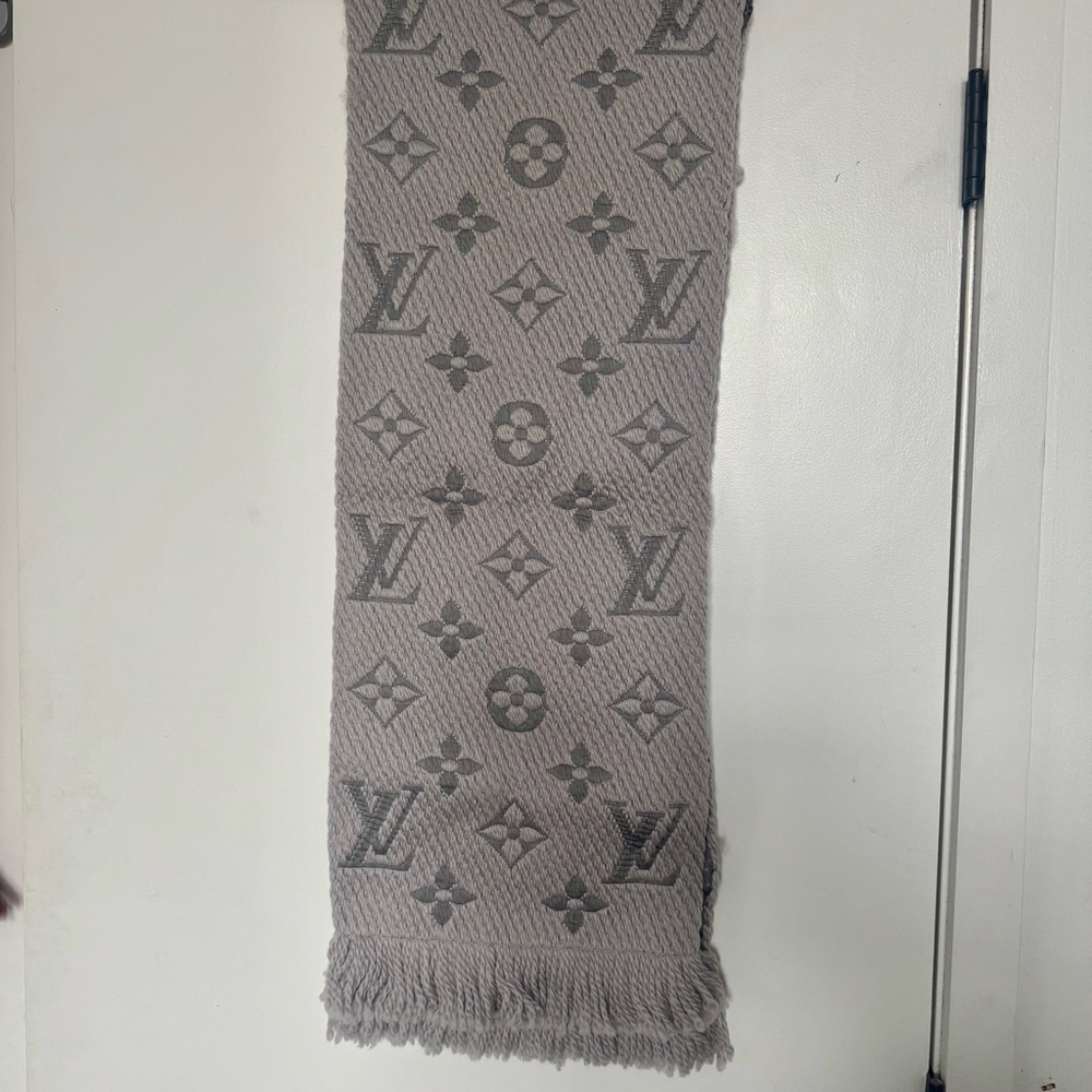 Louis Vuitton logo mania wool and silk scarf
